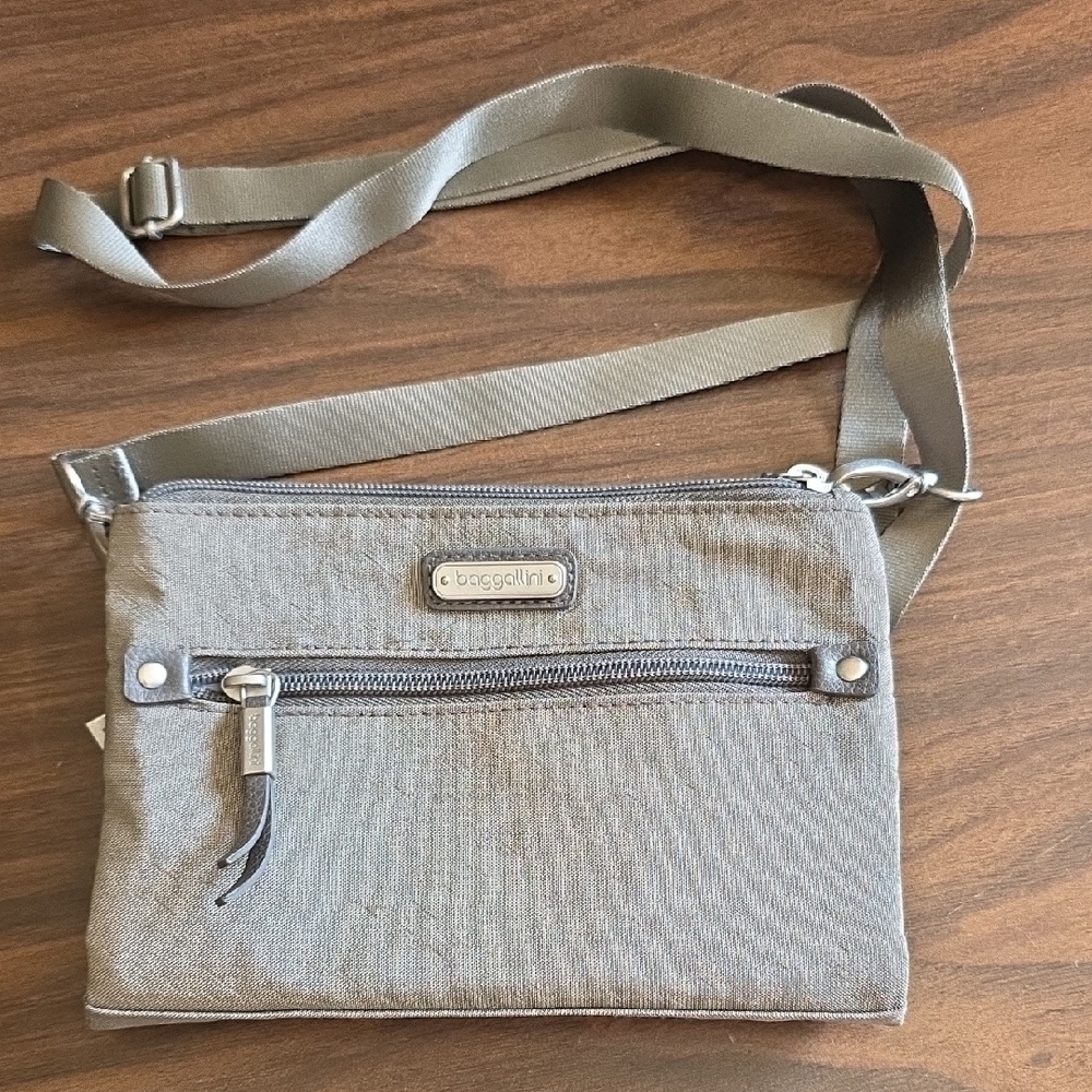 Baggallini Silver Crossbody Bag